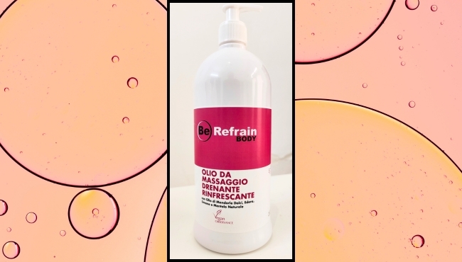BeRefrain Body | Olio Massaggio da 1000ml Drenante Rinfrescante